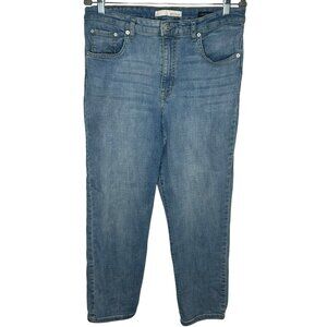 Ella Moss High Waist Straight Jeans Womens12/31 Light Blue Classic Norm Everyday